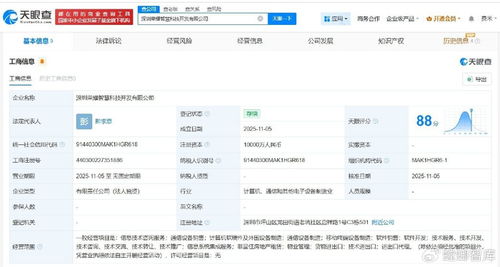 榮耀成立智慧科技開發公司，注冊資本1億專注信息技術咨詢服務